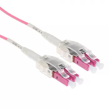 ACT RL8402 καλώδιο οπτικής ίνας πολύτροπης OM4 2 m, 2x LC, LSZH, βιολετί