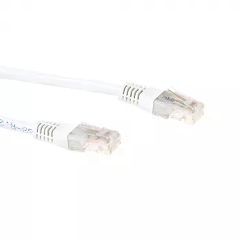 ACT IB8300 CAT6 U/UTP καλώδιο δικτύου patch, 0,5 m, λευκό