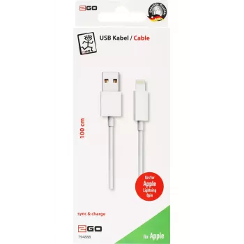 Καλώδιο Lightning 2GO 794888 1m λευκό USB B