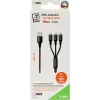 Καλώδιο Lightning 2GO 797155 1,5 m μαύρο USB B USB C Micro-USB B