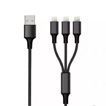 Καλώδιο Lightning 2GO 797155 1,5 m μαύρο USB B USB C Micro-USB B