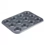 Westmark 32902270 Φόρμα για 12 muffins, ορθογώνια, χάλυβας, μαύρη