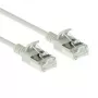 ACT γκρι 10m LSZH U/FTP CAT6A Slimline Patch καλώδιο κέντρου δεδομένων χωρίς προεξοχές με βύσματα RJ45
