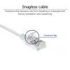 ACT λευκό 2 μέτρα LSZH U/FTP CAT6A Slimline Patch καλώδιο κέντρου δεδομένων RJ45