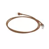 ACT καφέ 3 μέτρα LSZH U/FTP CAT6A Slimline patch καλώδιο κέντρου δεδομένων με βύσματα RJ45