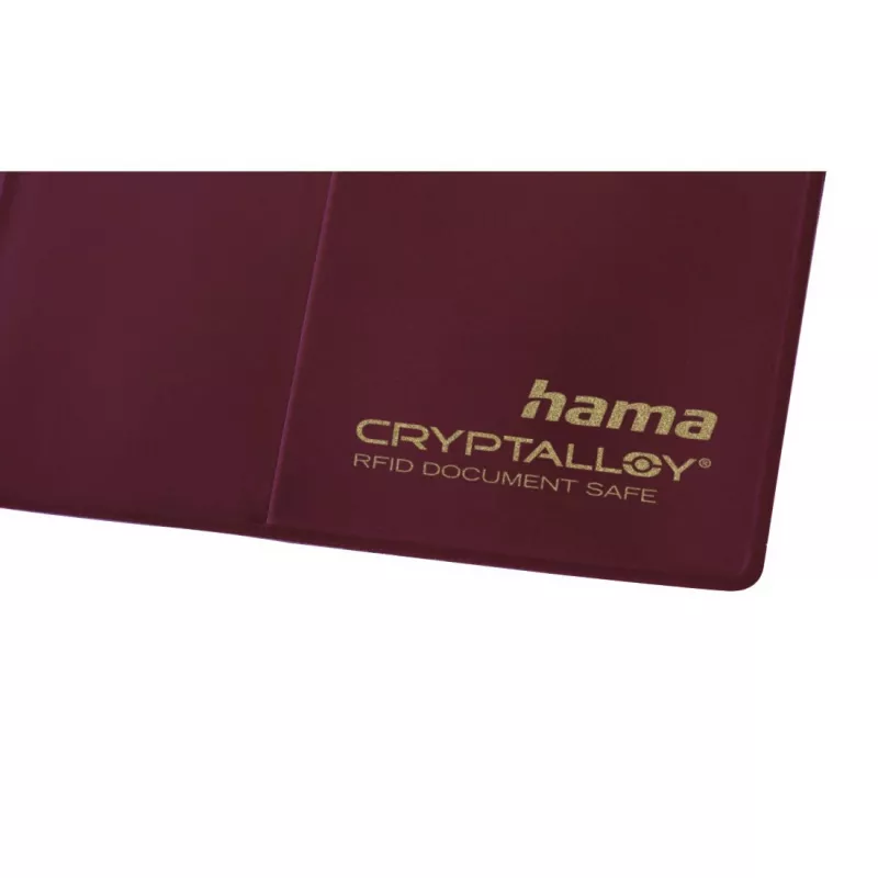 Hama International θήκη διαβατηρίου μπορντό πολυαιθυλένιο