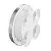 Hama Mauritius ρολόι quartz στρογγυλό ασημί, λευκό