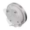 Hama Mauritius ρολόι quartz στρογγυλό ασημί, λευκό