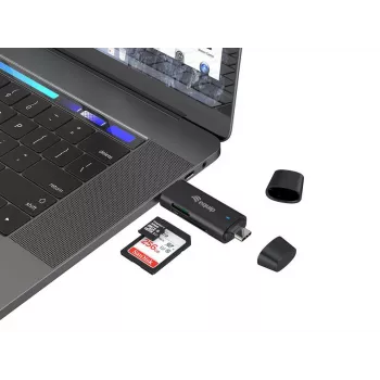 Equip 245462 αναγνώστης καρτών USB 3.2 Gen 1 (3.1 Gen 1) Type-A/Type-C μαύρο
