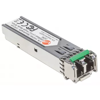 Μονάδα πομποδέκτη Intellinet Οπτική, Gigabit Fiber SFP, 1000Base-Lx (LC) Θύρα Single-Mode, 80 km, Μήκος κύματος 1550 nm, συμβατό με MSA, Συμβατό με Cisco GLC-ZX-SMD, Ethernet, Οπτική ίνα, Τριετής εγγύηση