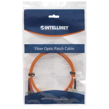 Καλώδιο οπτικής ίνας Intellinet Patch, OM2, ST/SC, 1 m, Πορτοκαλί, Duplex, Multimode, 50/125 µm, LSZH, Ίνα, Εφ' όρου ζωής εγγύηση