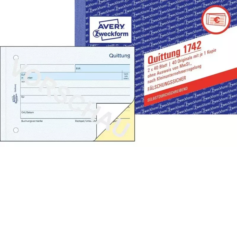 Βιβλίο λογιστικών εντύπων A6 Avery 1742