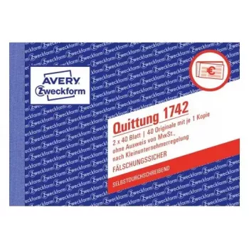 Βιβλίο λογιστικών εντύπων A6 Avery 1742