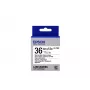 Epson κασέτα ετικετών Magnetic LK-7WB2 μαύρο/λευκό 36mm (1,5m)