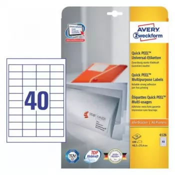 Αυτοκόλλητη ετικέτα ορθογώνια AVERY 6126