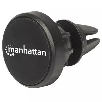Manhattan μαγνητική βάση αυτοκινήτου για σχάρες αερισμού, ρυθμιζόμενη στερέωση με κλιπ, γρήγορη τοποθέτηση και αφαίρεση, αντιολισθητική επιφάνεια, μαύρο, εφ' όρου ζωής εγγύηση