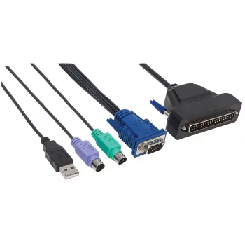 Intellinet καλώδιο VGA 1 θύρας για κονσόλα KVM, υποδοχές PS2, USB και VGA