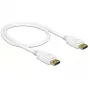 Καλώδιο DisplayPort DeLOCK 85507 0,5 m λευκό