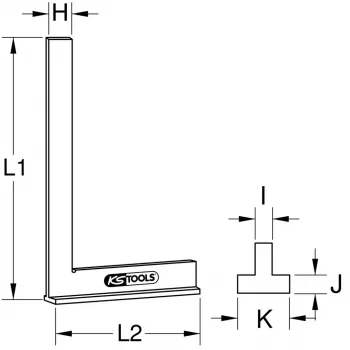KS Tools γωνία 300.0313 βάρος 185 g