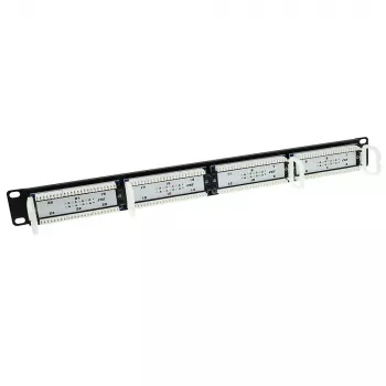Patch panel 24-Port unshielded 45° ACT P24AK1