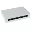 Aufputzbox ACT FA5000 unshielded 8-Port Cat5e — 171,4×38×118,8 mm