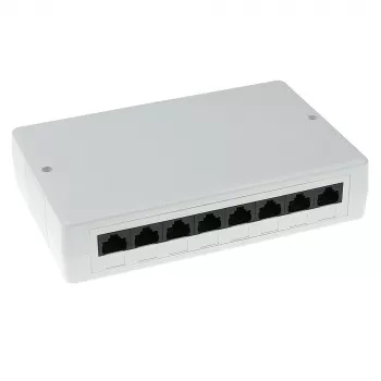 Aufputzbox ACT FA5000 unshielded 8-Port Cat5e — 171,4×38×118,8 mm