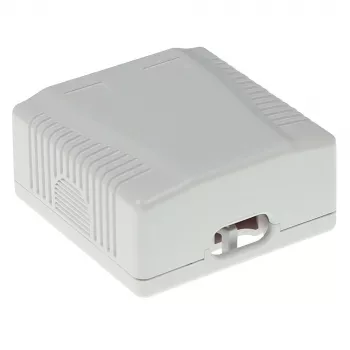 Aufputzgehäuse, 2-Port, CAT6, unshielded, ACT FA6002, 29×61×29,5 mm