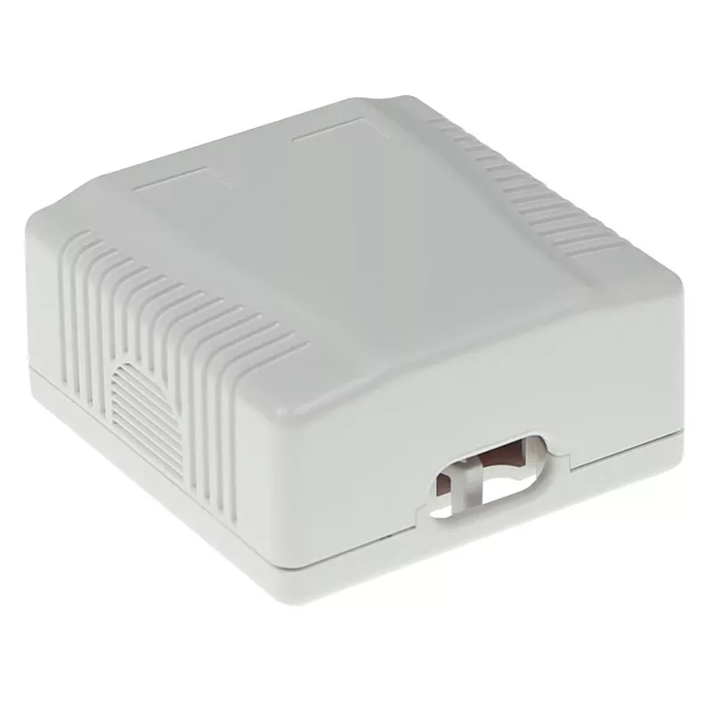 Aufputzgehäuse, 2-Port, CAT6, unshielded, ACT FA6002, 29×61×29,5 mm