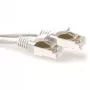 ACT Λευκό Καλώδιο Patch LSZH SFTP CAT6A 7 μέτρων snagless με βύσματα RJ45