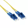 ACT 10m LSZH Singlemode 9/125 OS2 Καλώδιο Patch οπτικής ίνας με κοντό προστατευτικό κάμψης, Duplex LC
