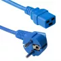 ACT καλώδιο τροφοδοσίας βύσμα CEE 7/7 (γωνιακό) - C19 μπλε 1,2 m