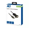 ACT AC6002 σειριακό καλώδιο DB-9, 1,5 m, μαύρο