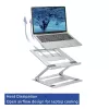 Βάση laptop ACT AC8135 Αλουμίνιο γκρι αδιαβάθμητα ρυθμιζόμενο ύψος