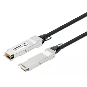 Intellinet 3m 40G QSFP+ Παθητικό Καλώδιο Direct-Attach Χαλκού Twinax, 30 AWG, MSA, συμβατό με QSFP-H40G-CU3M