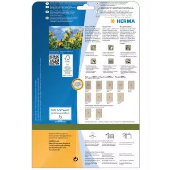 Αυτοκόλλητες ετικέτες HERMA 10754, 97 x 42,3 mm, χαρτί Silphie, φυσικό καφέ, μόνιμης πρόσφυσης