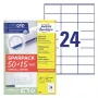 Avery Zweckform 6602 ετικέτες γενικής χρήσης, 70 x 36 mm, 65 φύλλα (50+15), Ultragrip, λευκές