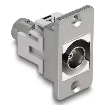 DeLOCK 90880 Έξοδος υποδοχής BNC Ασημί Λευκό 50 Ω