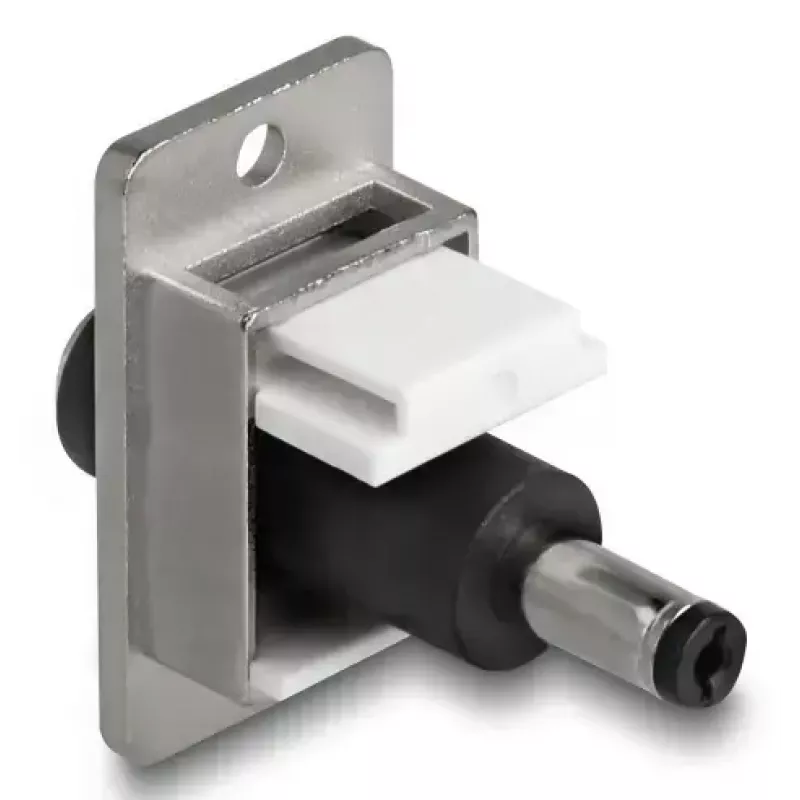 DeLOCK Keystone-Modul 90886 Επίπεδο Μαύρο Ασημί Λευκό DC 5,5 x 2,5