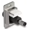 DeLOCK 90887 Keystone-Modul Επίπεδο Μαύρο Ασημί Λευκό DC 5,5 x 2,5