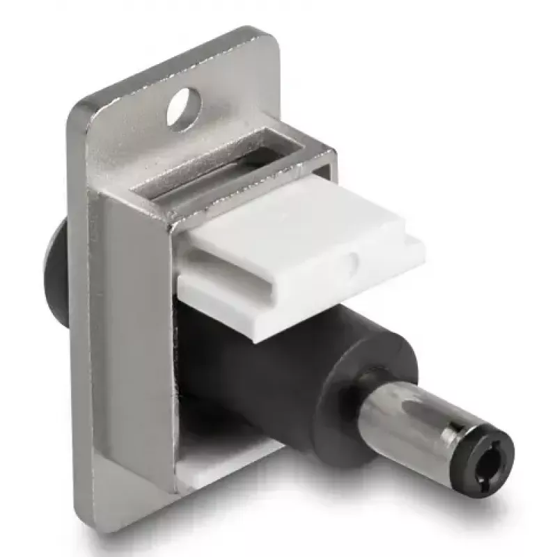 DeLOCK 90887 Keystone-Modul Επίπεδο Μαύρο Ασημί Λευκό DC 5,5 x 2,5