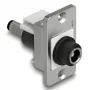 DeLOCK 90887 Keystone-Modul Επίπεδο Μαύρο Ασημί Λευκό DC 5,5 x 2,5