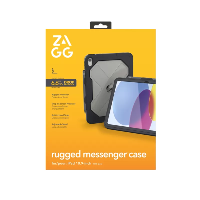 ZAGG Rugged Messenger Case Apple iPad 10,9 ίντσες 10η γεν. Ανθρακί