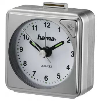 Hama A50 ξυπνητήρι quartz ασημί