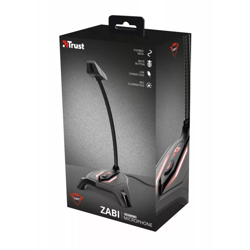 Trust GXT 215 Zabi Μαύρο Μικρόφωνο PC