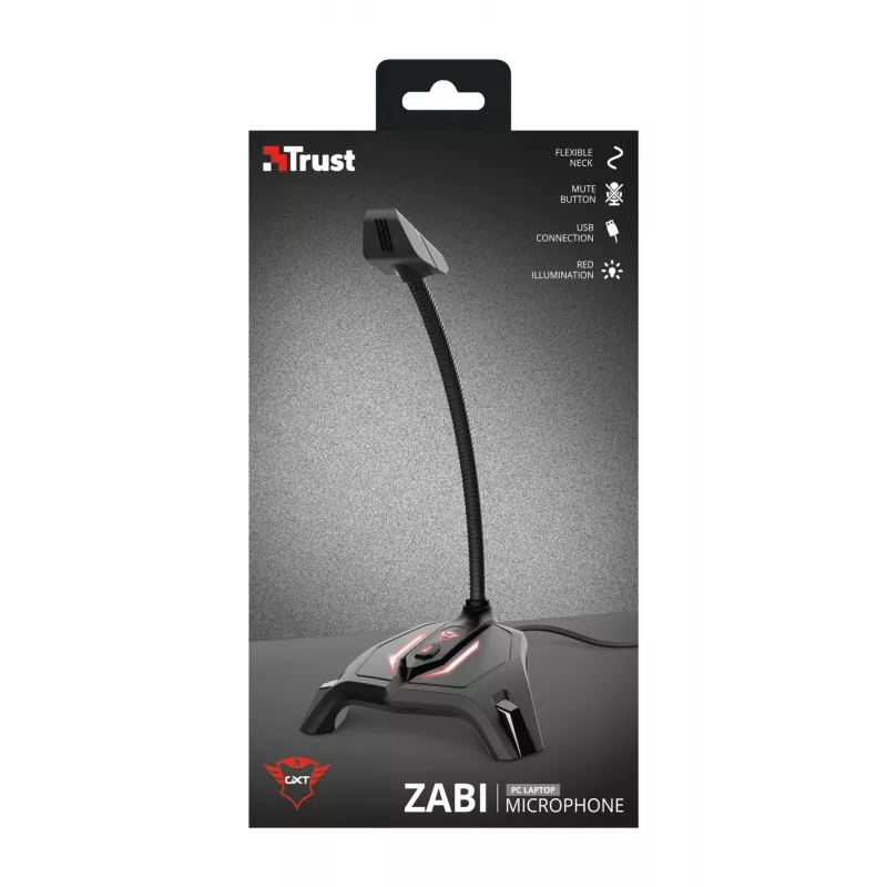 Trust GXT 215 Zabi Μαύρο Μικρόφωνο PC
