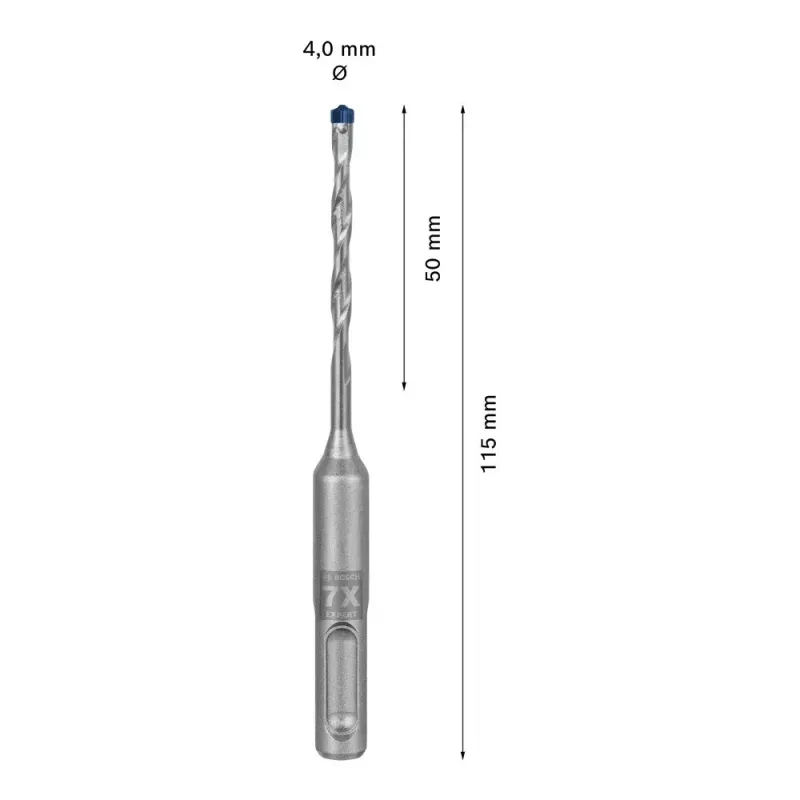 Τρυπάνι Bosch SDS plus-7X διάμετρος 4 mm μήκος 115 mm