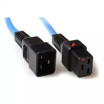 ACT Καλώδιο τροφοδοσίας C19 IEC Lock - C20 μπλε 2 m, PC1358