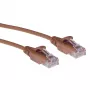 ACT καφέ 5 μέτρα LSZH U/UTP CAT6 Datacenter Slimline καλώδιο patch με βύσματα RJ45