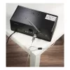 Hama 00126821 κλειδαριά USB για φορητό υπολογιστή, με συνδυασμό 4 ψηφίων, ανθρακούχος χάλυβας, ασημί