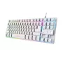 Trust GXT 833W Thado Πληκτρολόγιο Gaming USB QWERTZ Γερμανικό Λευκό